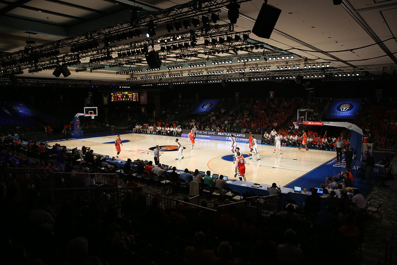 Syracuse defeated Charlotte 83-70 in the Imperial Ballroom at the Atlantis Paradis Island Resort.
