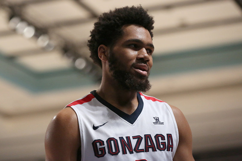 Gonzaga's Silas Melson stands tall. He scored four points in 27 minutes against Washington.