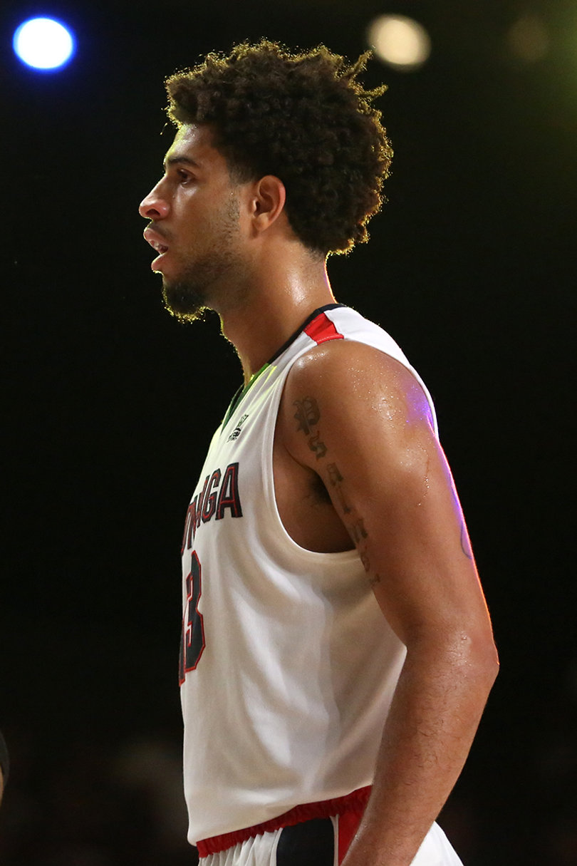 Perkins looks on during his team's 62-61 loss. The Bulldogs will play Connecticut for third place in the Battle 4 Atlantis. 
