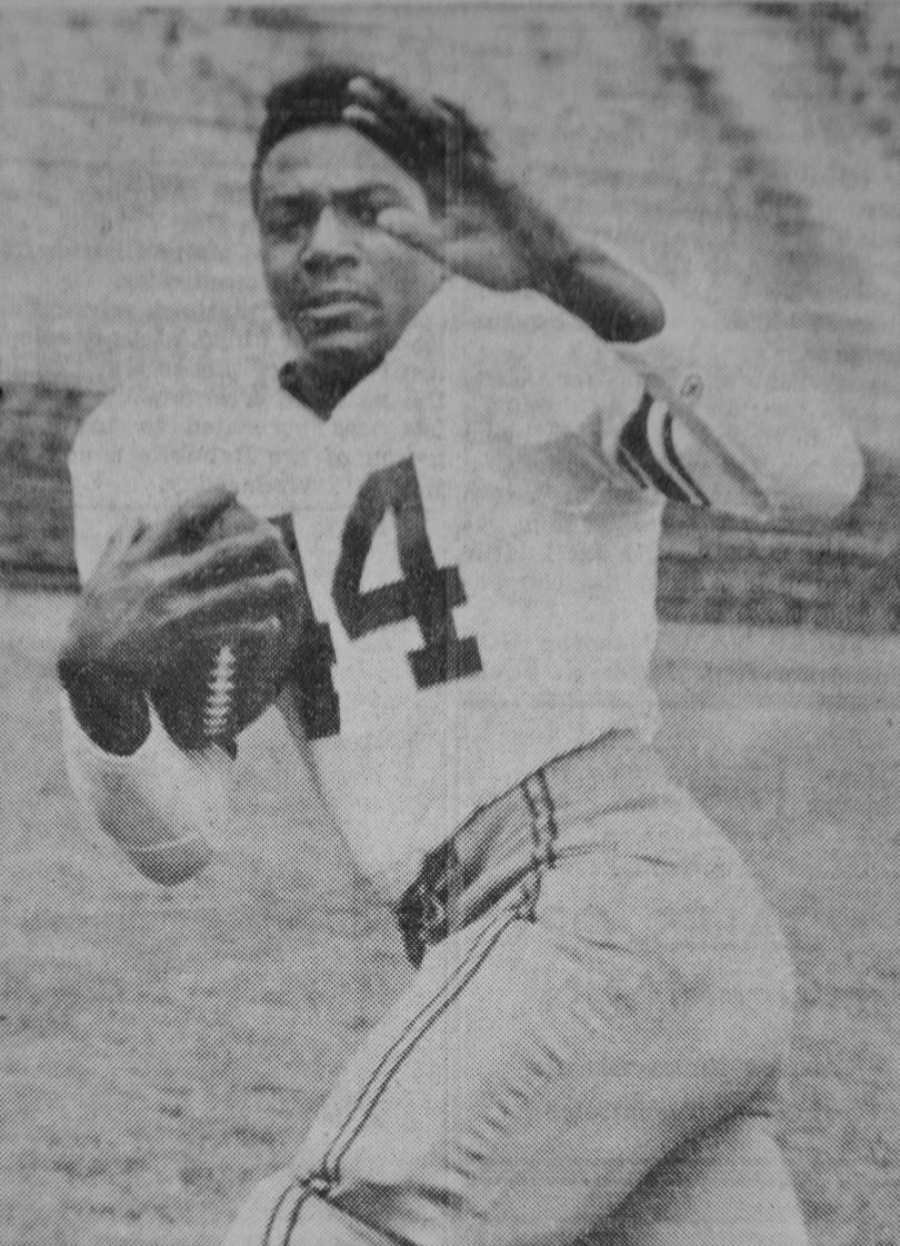 Jim Brown, 1954-1956

Syracuse coaches told equipment manager Al Zak that Jim Brown needed a jersey with a number lower than 50, so he tossed him one with No. 44 on it. Brown went on to score the most touchdowns in the country during his senior year at SU and became a Pro Football Hall of Famer. He recruited Ernie Davis to the program, who also wore No. 44. 