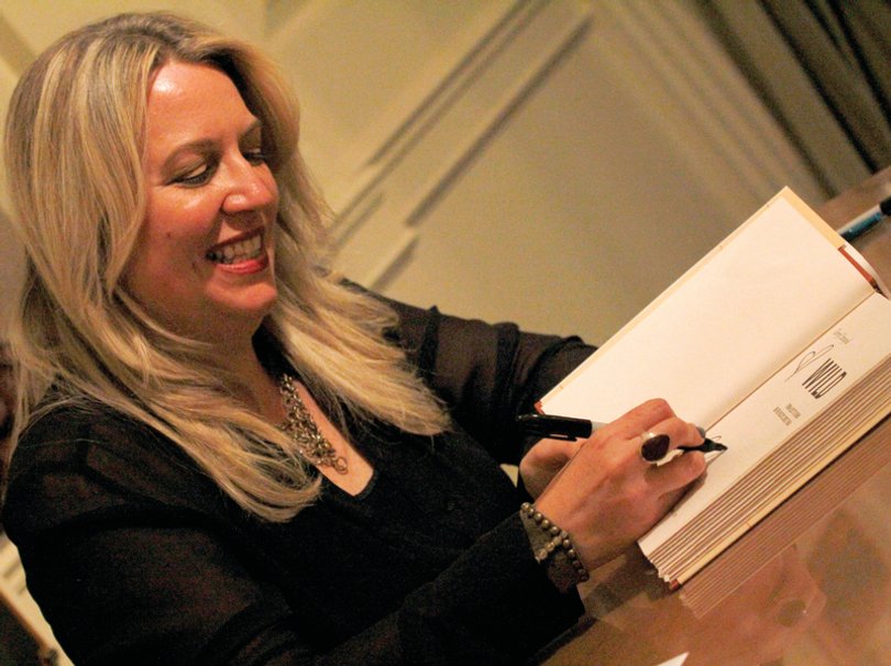Cheryl Strayed, author of "Wild: From Lost to Found on the Pacific Crest Trail," signed copies of her book after her lecture in Fall 2015.