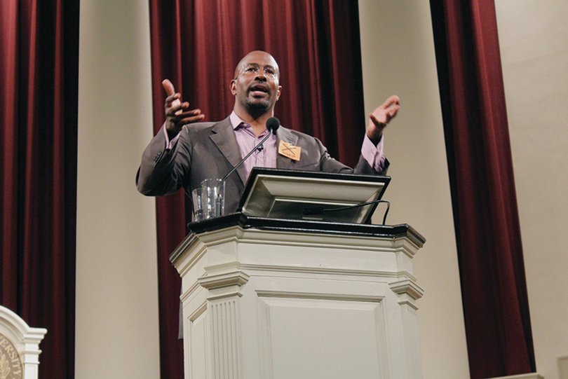 Van Jones, a renowned environmentalist and co-host of CNN's "Crossfire," delivered the first University Lecture of Fall 2014.