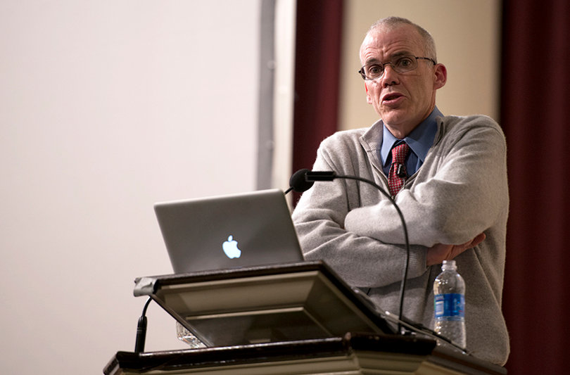 Bill McKibben, founder of global grassroots organization 350.org discussed environmental issues and, more specifically, the issue of climate change during his Fall 2012 lecture.