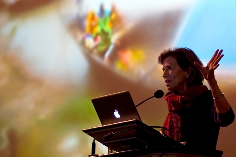 Annie Griffiths, a National Geographic photographer and executive director of Ripple Effect Images, shared some of her work at her Spring 2015 lecture.