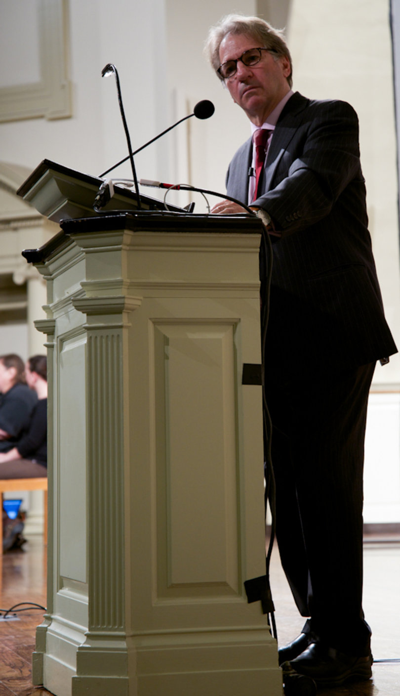 Barry Scheck, an attorney, DNA expert and co-founder of the Innocence Project, delivered his lecture in Fall 2014.