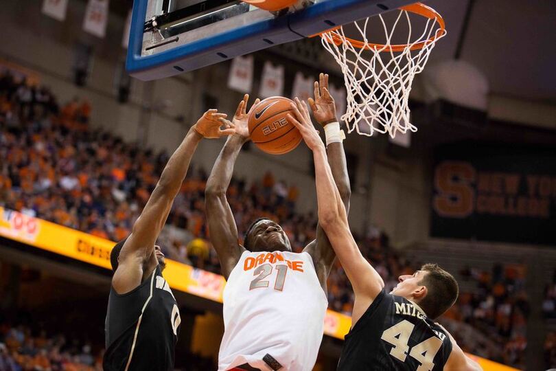 Syracuse basketball’s frontcourt handles foul trouble in rout over Wake Forest