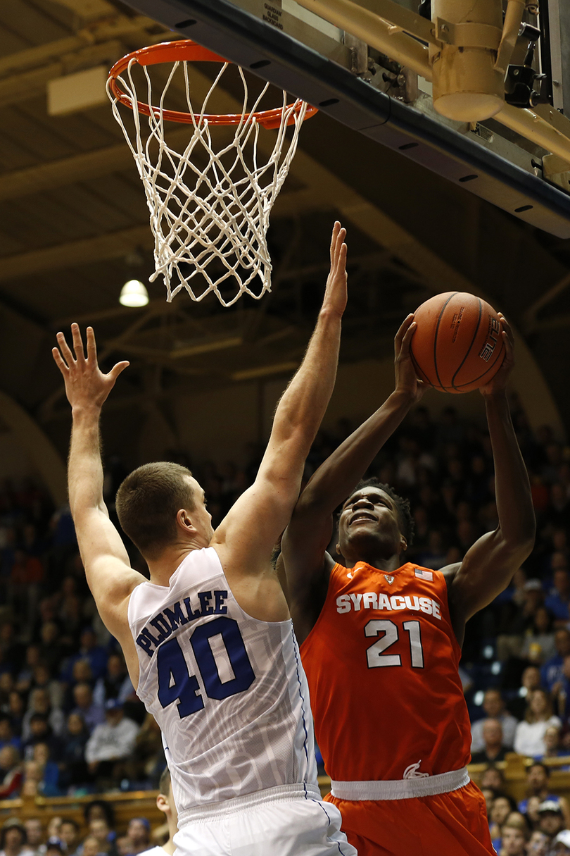 Tyler Roberson has historic rebounding night at Cameron Indoor Stadium