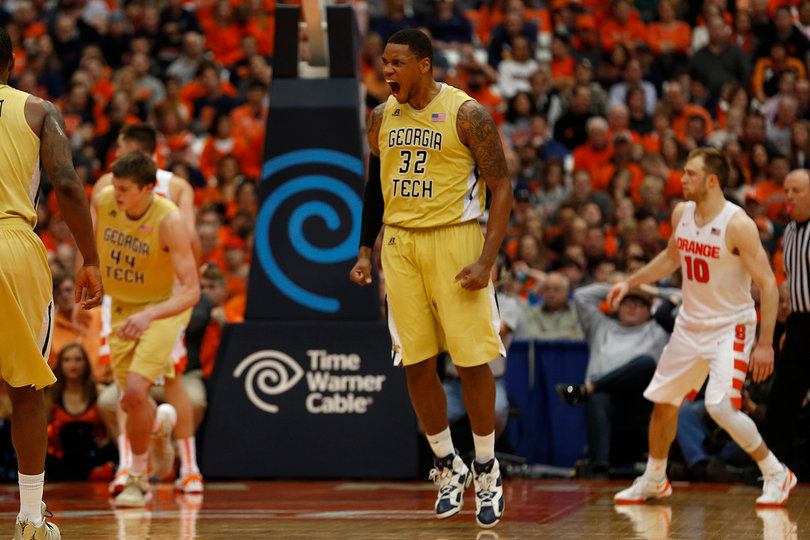 Georgia Tech forward Nick Jacobs scored 14 points and collected seven rebounds against Syracuse on Saturday. 