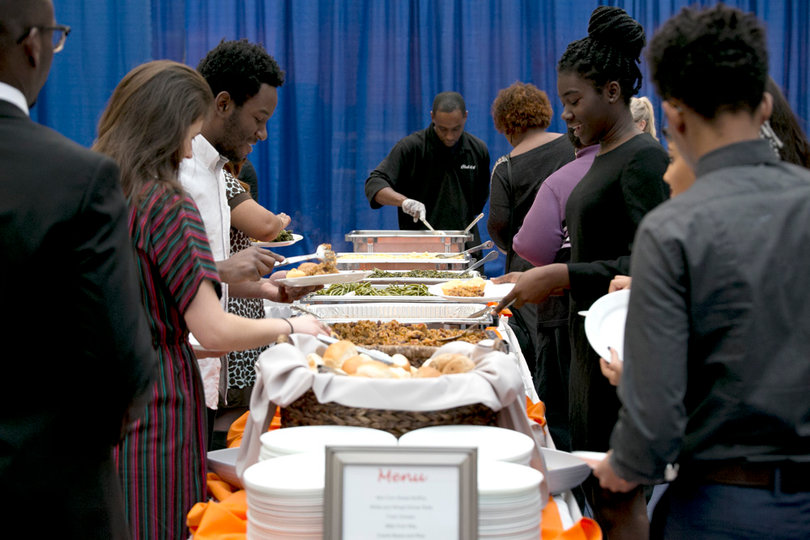 The MLK Celebration included a dinner for guests.