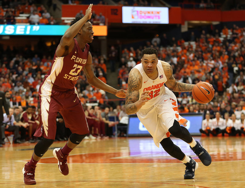 Coleman drives from the perimeter. He played just 21 minutes but had eight points.