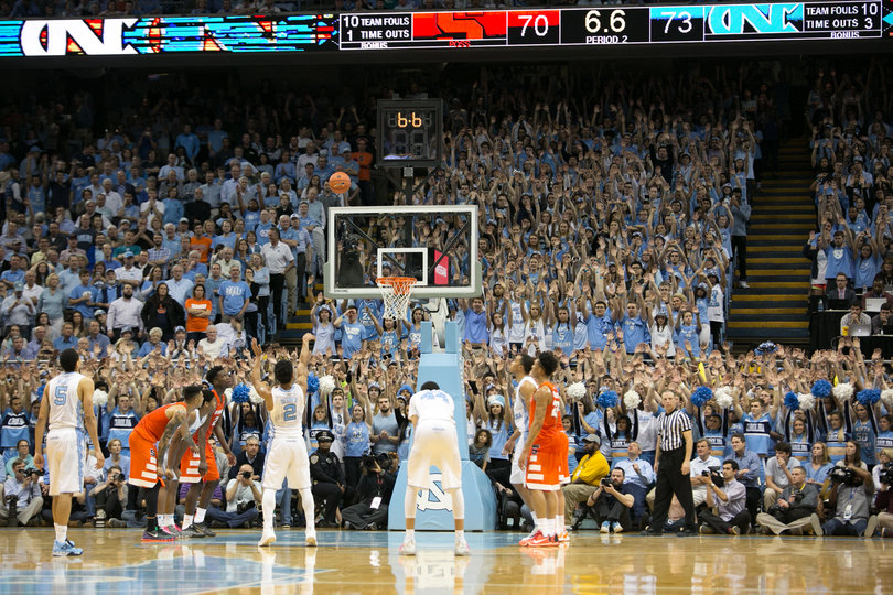 Berry drills a free throw that helped North Carolina put away Syracuse. 