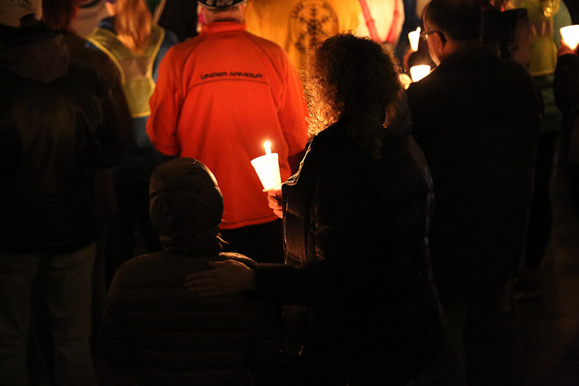 There were roughly 150 community members who gathered for Wednesday's vigil.