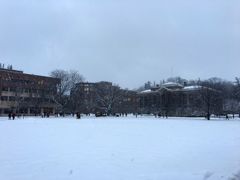 A number of students complained about Tuesday's weather in Syracuse.