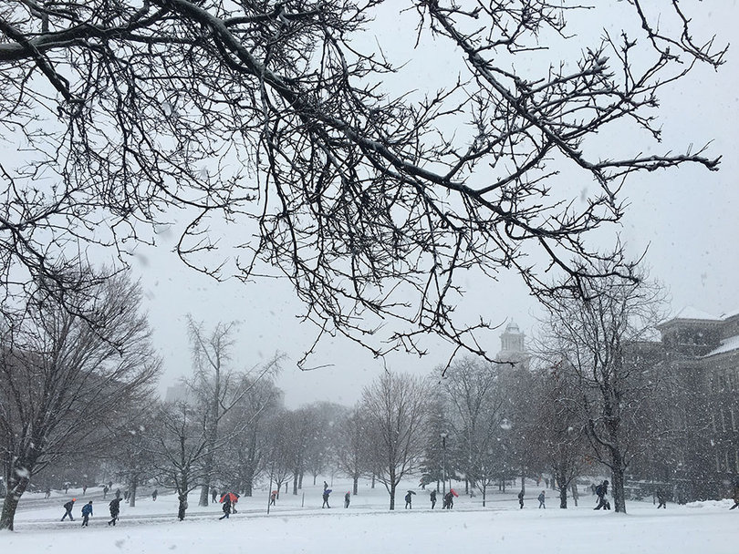 Tuesday's weather consisted of snow, freezing rain and rain. It also left flooding in some areas. 