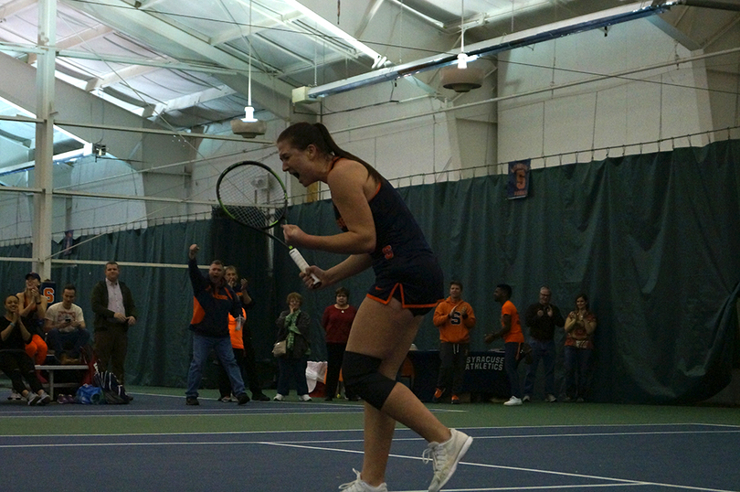 Anna Shkudun’s final-match win propels Syracuse to 4-3 win against Notre Dame