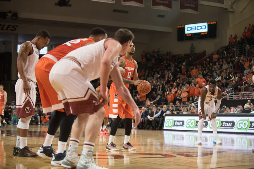 Syracuse hits 16-of-18 free throws for insurance in win against Boston College