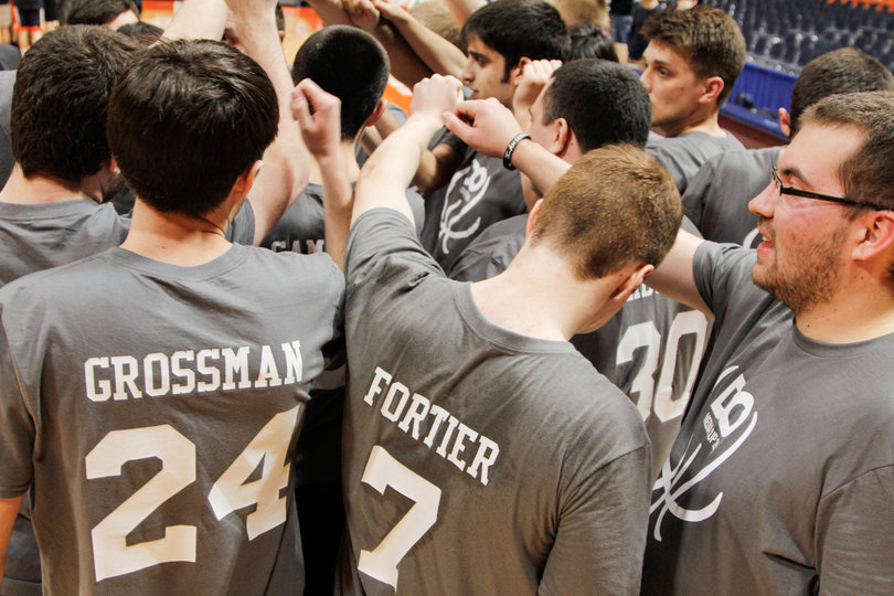 Coaches Chris Carlson and Stephen Bailey, both D.O. alumni, provided wisdom and inspiration in each team huddle.