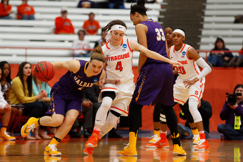 Syracuse's defense allowed just 13 second-chance points against Albany on Sunday.