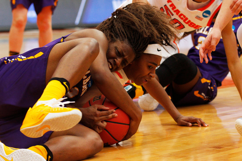 Syracuse created scrums for the ball all day, forcing 23 turnovers total.