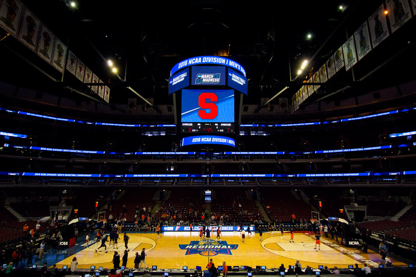 The Orange practiced last on Thursday at the United Center. Before, Iowa State, Virginia and Gonzaga took the court. 