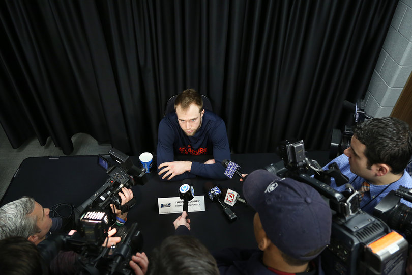Cooney made a key steal in Syracuse's matchup with Gonzaga, even though he turned the ball over with 11.2 seconds left. 