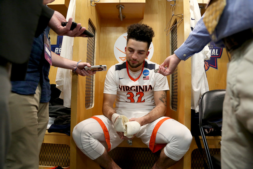 Perrantes finished with 18 points on six made 3-pointers but it wasn't enough as Virginia collapsed en route to a Syracuse win.