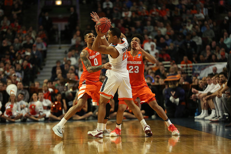 The Syracuse press in the second half was key to the Orange's comeback win. SU forced Virginia into uncharacteristic turnovers.