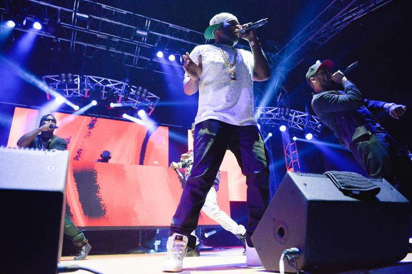 2015 | 50 Cent headlined last year's Block Party, accompanied by his crew G-Unit. The show opened with up-and-coming duo Rae Sremmurd, followed by DJ Kygo.