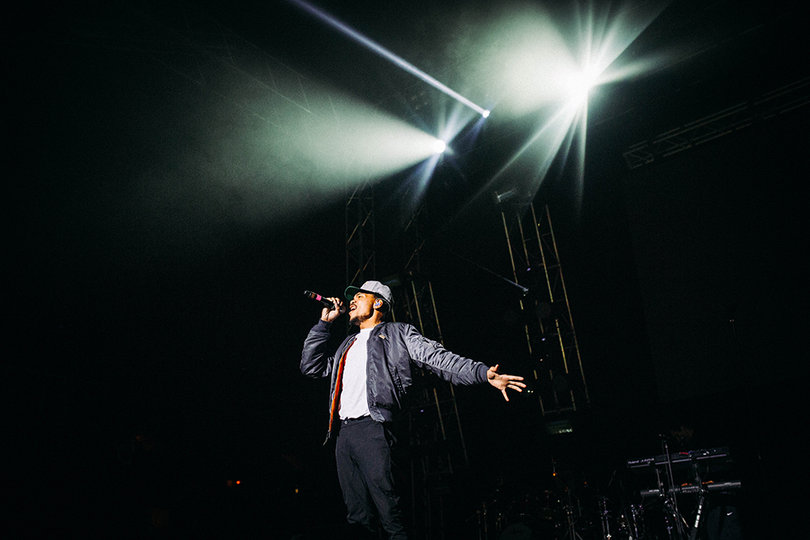 Chance The Rapper captures the crowd during his set at Block Party.