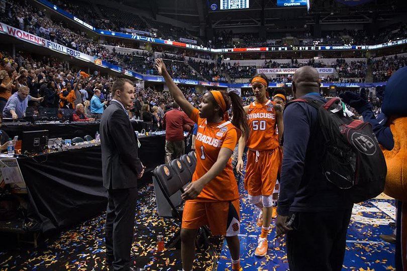 Peterson waved goodbye to the NCAA tournament, but not before leaving an impact with her nearly 29 points per game, 10 points higher than her season average.