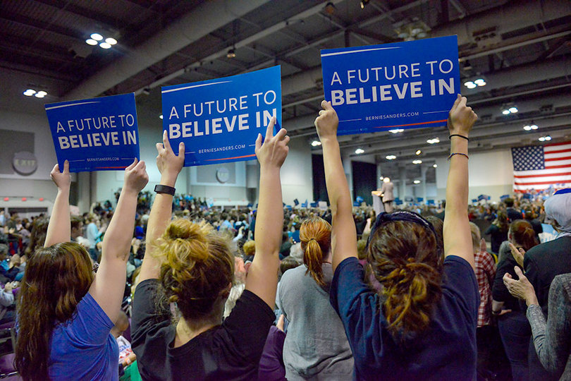 Those in the crowd Tuesday included young, middle-aged and elderly people.