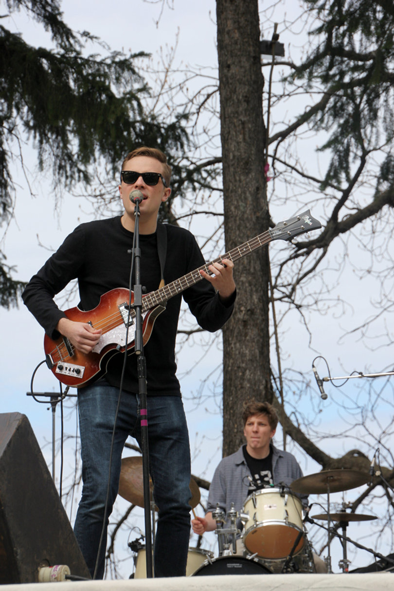 Will Skalmoski of Pizza Party performs at Thornden Park for Earthfest 2016 on Sunday.