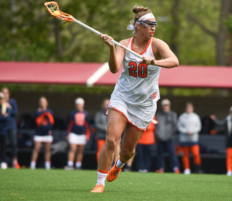 Gabby Jaquith scored one goal on the only shot she took against SBU. The SU senior has accumulated 23 points in a supplementary role for the Orange. 