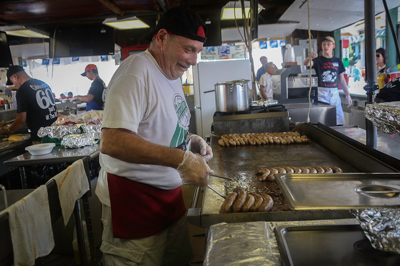 John "Set" Cerio began working at Basilio's in the 1980s. He took a break from working the stand but returned two years ago.