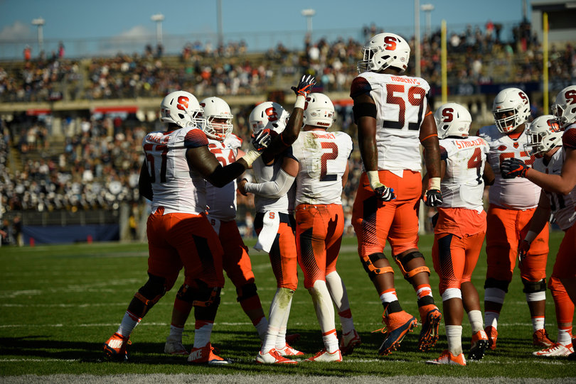 Syracuse tallied 19 first downs and allowed 23 but pulled away with the seven-point victory.