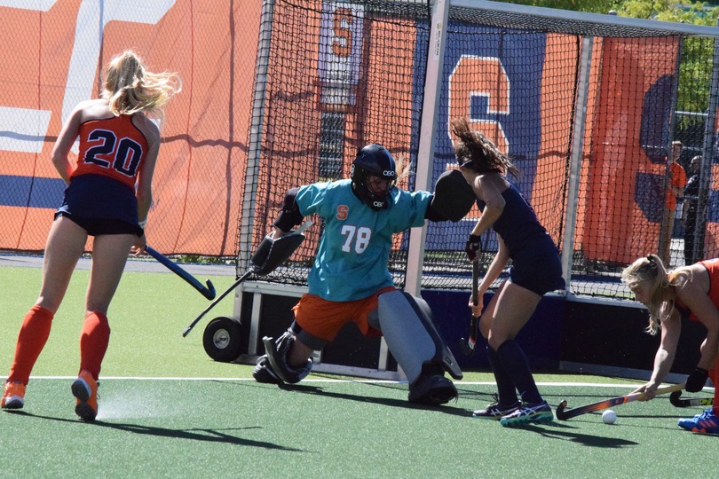 Regan Spencer’s movement in goal helps SU to shutout win over Penn