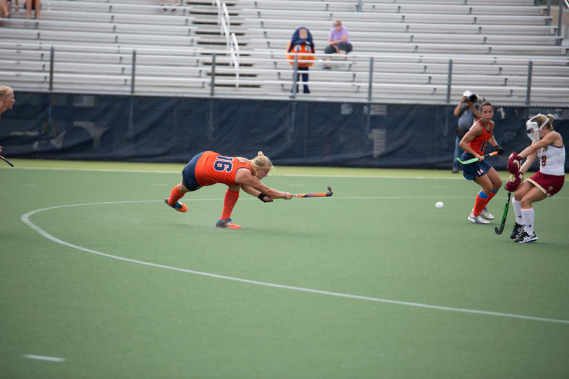 Weers fires a shot away as Otto the Orange looks on in the background.