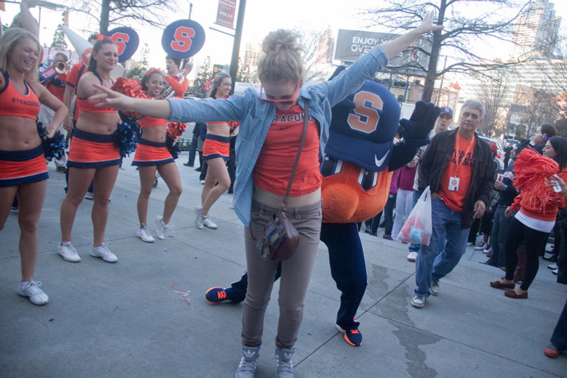 Otto the Orange became Syracuse University's official mascot in 1995. 