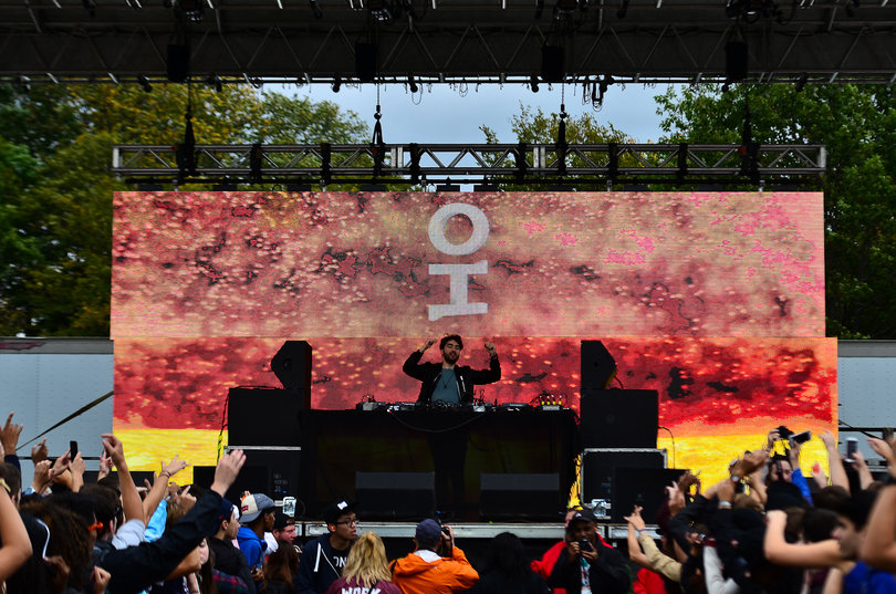 Oliver Heldens is only 20 years old and performed at Juice Jam this year, fresh off his performance at Mad Decent Block Party in Eugene, Oregon, the night before. 