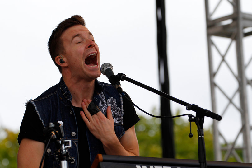 Matt and Kim brought the energy as the third act of the day. Complete with balloons, confetti and Kim Schifino’s booty-shaking, the Brooklyn-based couple played their own hit songs like “Daylight” and “Let’s Go.” 