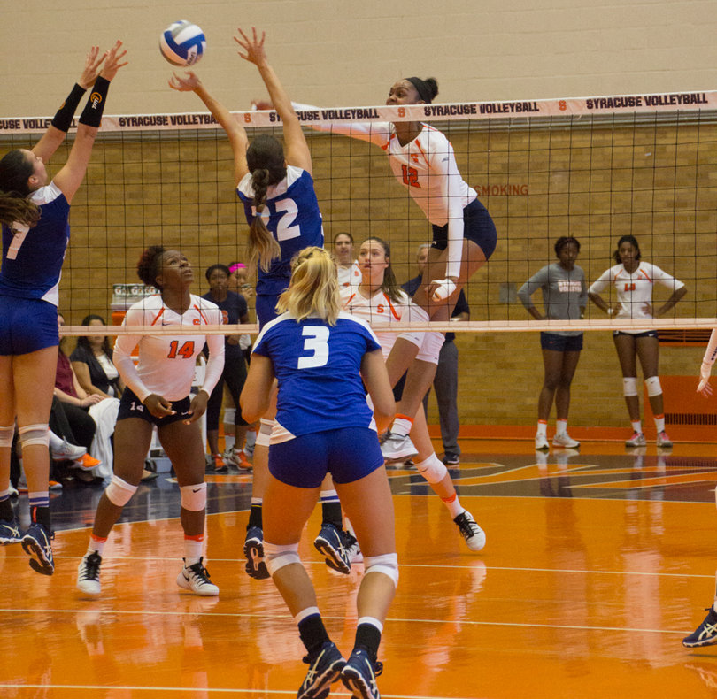 Witherspoon launches a ball past Hofstra. 