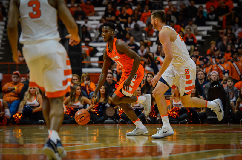 Roberson, guarded by Tyler Lydon, looks to build on his junior year in which he averaged nine points and 8.4 rebounds a game. 