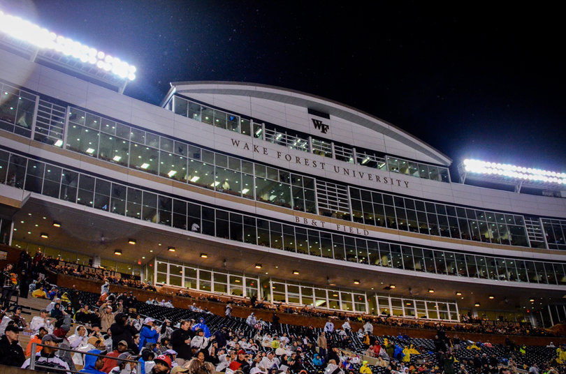 The weather forecast likely drove fans away from BB&T Field on Saturday night.