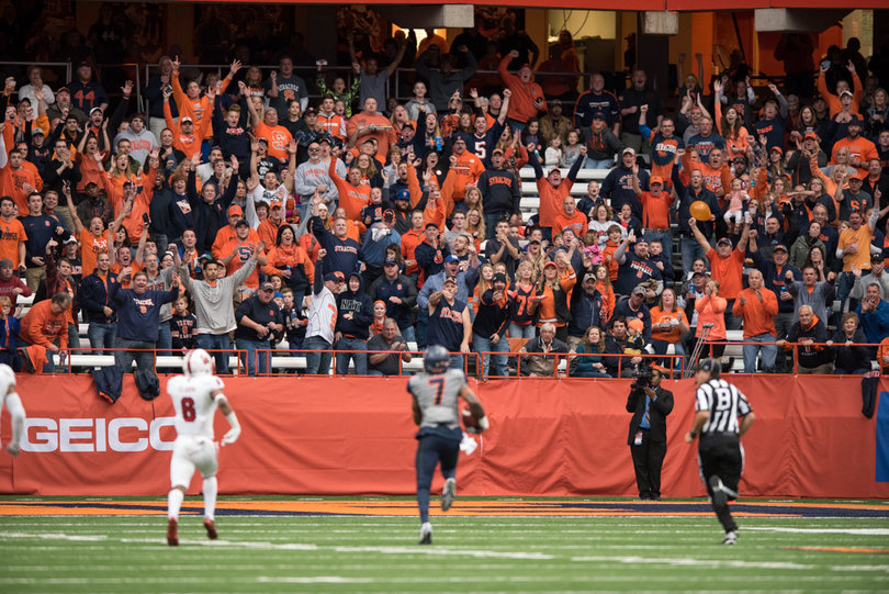 Etta-Tawo sprints through open space to the endzone on an 81-yard touchdown.