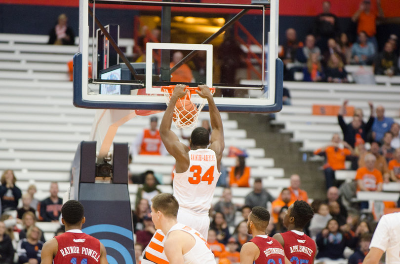 Doyin Akintobi-Adeyeye got in to the action on Tuesday, scoring two points. 