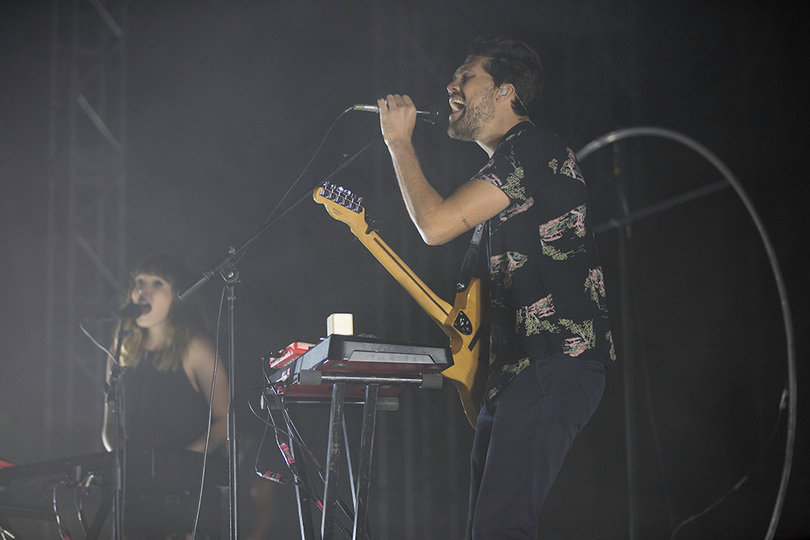 "All We Do," "Without You" and "Drive" were some of the songs Oh Wonder played during their set.