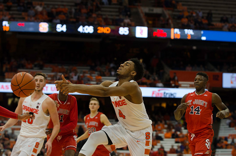 John Gillon has a ball slip right out of his hands. 