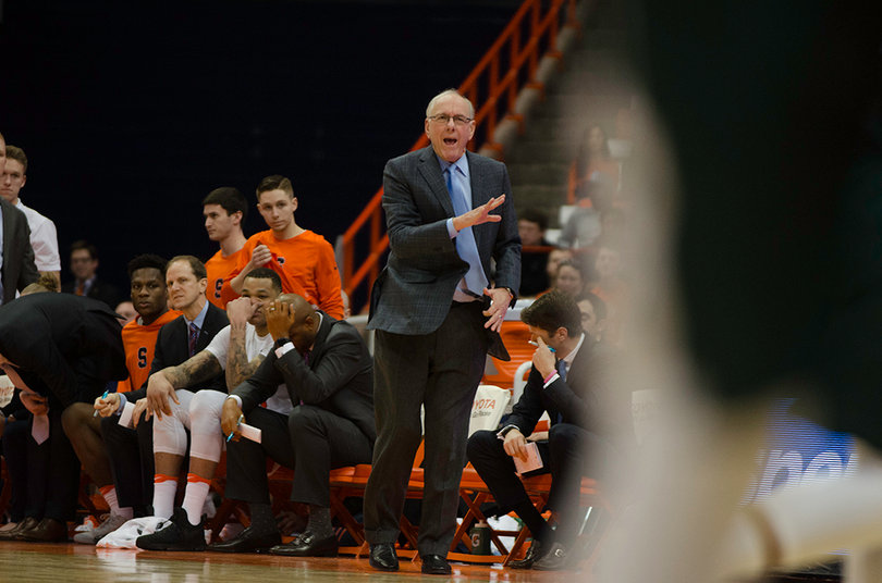 Head coach Jim Boeheim and Syracuse improved to 7-4 on the year after one of SU's most efficient offensive performances this season.
