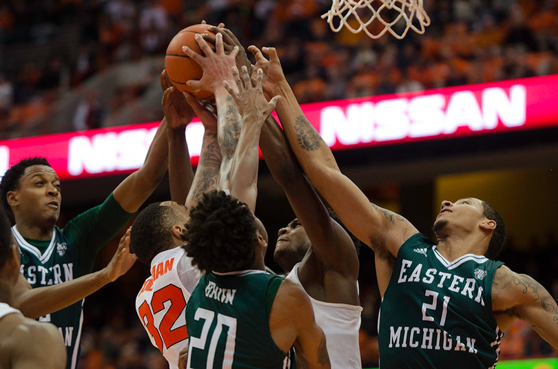 Dajuan Coleman chipped in everywhere against Eastern Michigan, dropping in 12 points, snagging four boards and swatting two shots away in 16 minutes.