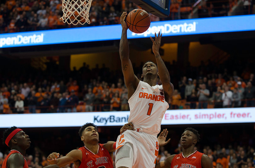 Frank Howard goes up for a layup. He played a season-low 15 minutes. 